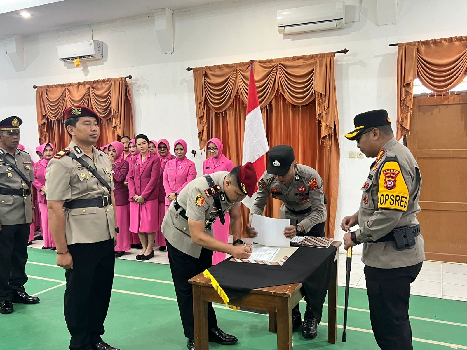 Kapolres Konsel Pimpin Sertijab Pejabat Polres Konsel ,&nbsp; Ini Sederet Perwira Yang Berganti