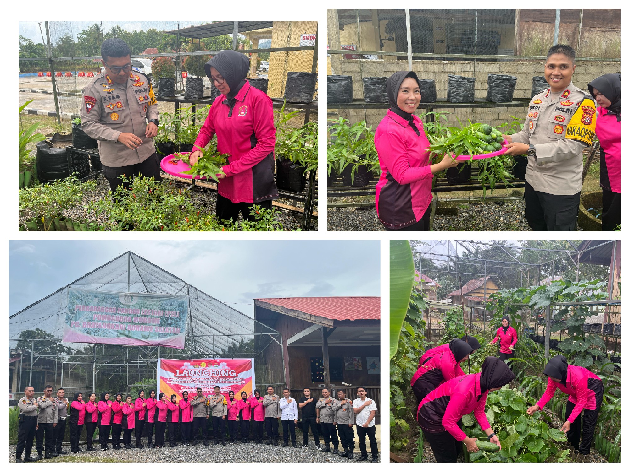Dukung Ketahanan Pangan Dan Makan Bergizi Gratis, Polres Konsel Launching Program P2L Berkelanjutan