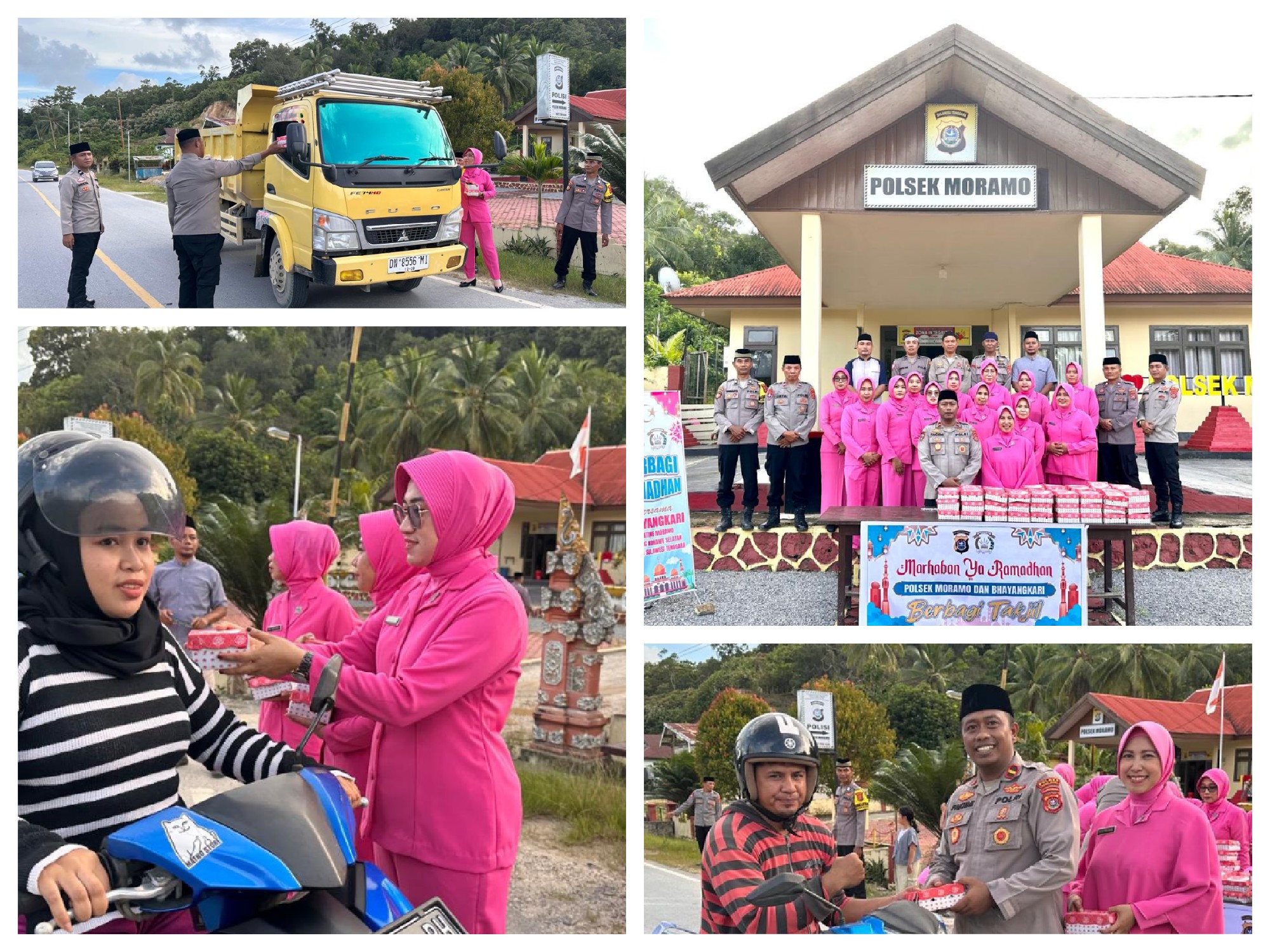 Berkah Ramadhan 1446 H, Polsek Moramo Berbagi Takjil Buka Puasa Kepada Warga
