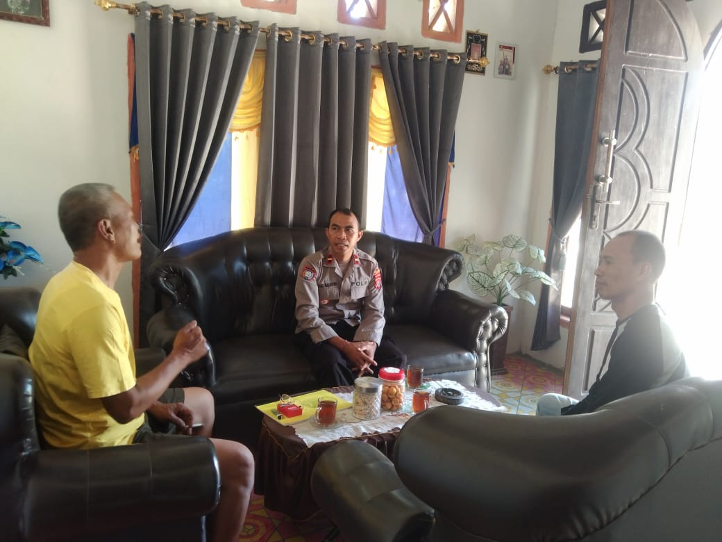 Patroli Dialogis , Kapolsek Baito Ajak Tokoh Masyarakat Jaga Kamtibmas Kondusif