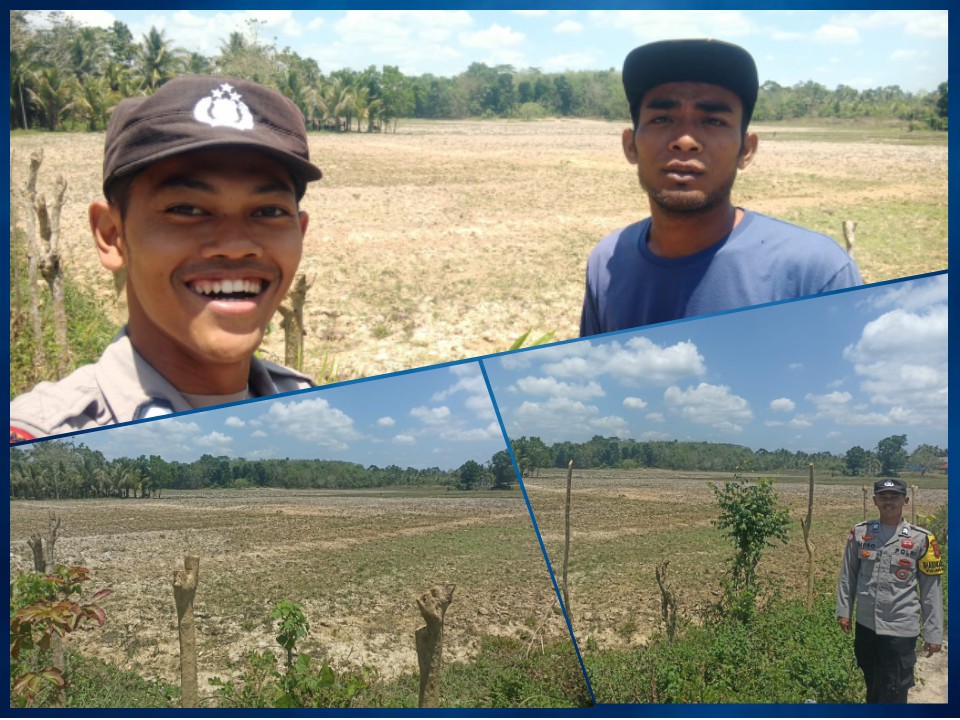 Dukung Program Ketahanan Pangan, Polsek Buke Siapkan Lahan Untuk Tanam Jagung. Kapolsek ; Kami Bekerja Sama Dengan Warga
