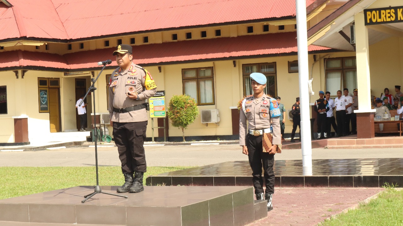 Kapolres Konsel Pimpin Apel Kesiapan Tanggap Bencana. Ini Tujuannya.