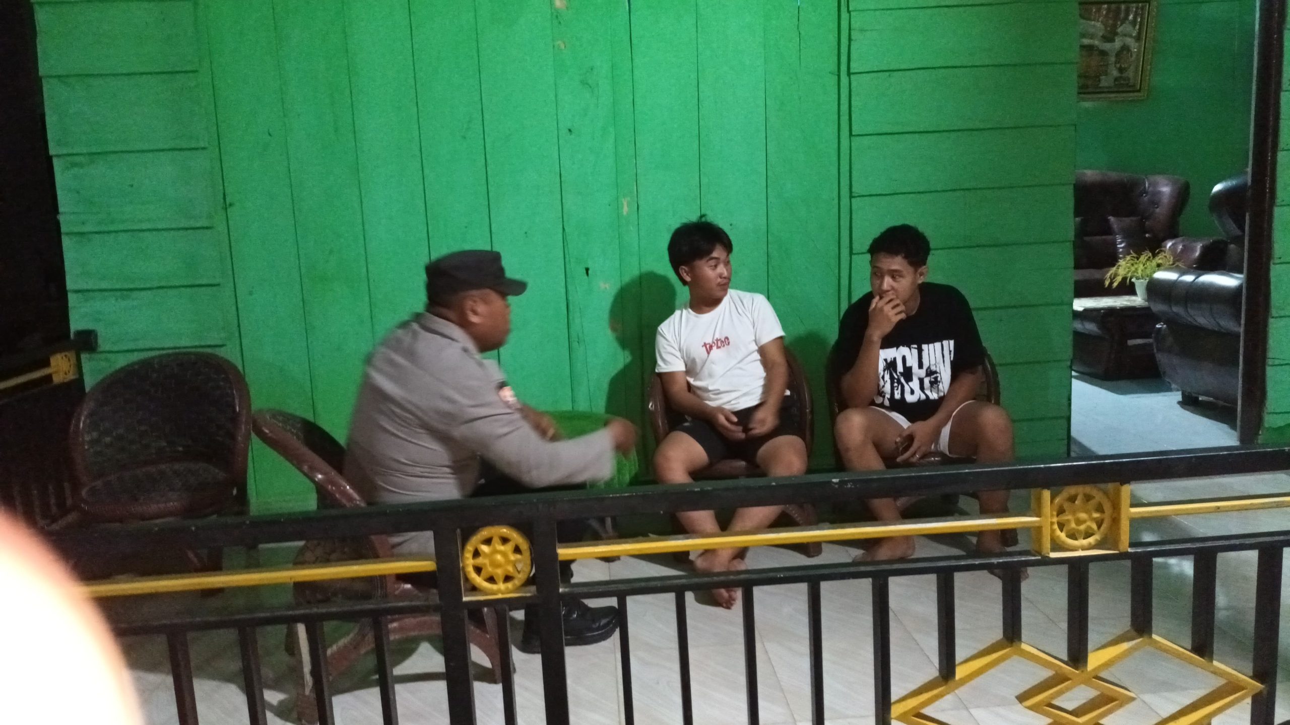 Polsek Benua Intensifkan Patroli Malam, Sampaikan Imbauan Kamtibmas kepada Masyarakat