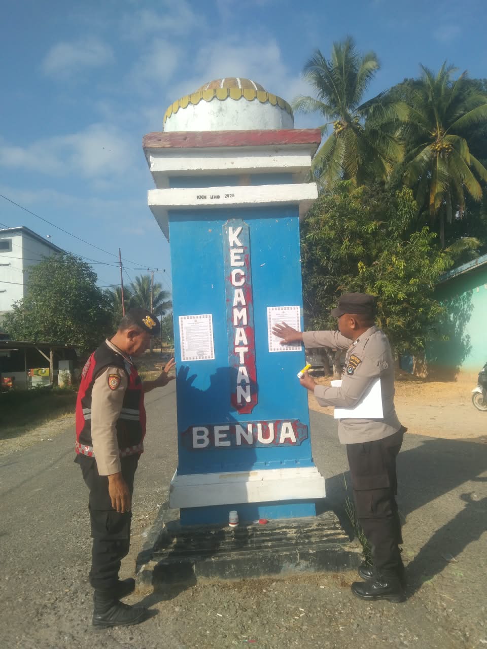Polsek Benua Sosialisasikan Maklumat Kapolda Sultra tentang Larangan Pembakaran Hutan dan Lahan